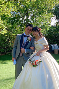 ウェディングドレス先輩花嫁