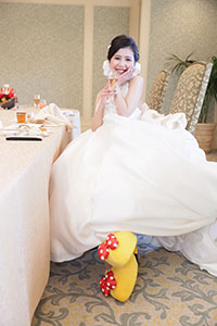 ウェディングドレス先輩花嫁