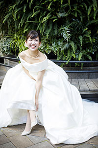 ウェディングドレス先輩花嫁