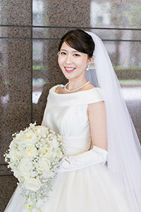 ウェディングドレス先輩花嫁