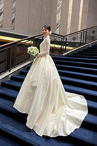 ウェディングドレス先輩花嫁